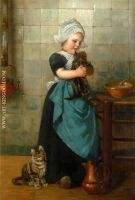 Girl With Kittens