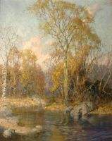 Autumn Landscape with Stream