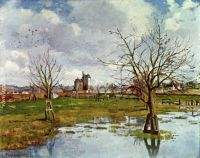 Landscape with flooded fields