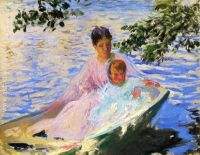 Study for Mother and Child in a Boat 