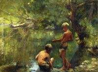 Two Boys Fishing