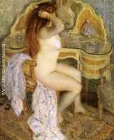 Nude Seated at Her Dressing Table