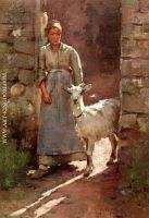 Girl with Goat