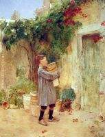 Boy with Flower Pots