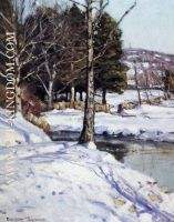 Winter River Landscape