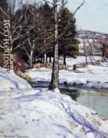 Winter River Landscape