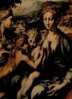 Madonna throne St Zacharias St John the Baptist and St Mary Magdalene detail 