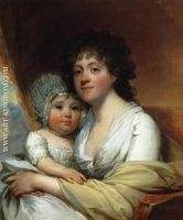 Gilbert Stuart Elizabeth Corbin Griffin Gatliff and Her Daughter Elizabeth