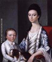 Gilbert Stuart Christian Stelle Banister and Her Son John