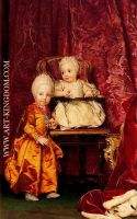 Archduke Ferdinand and Archduchess Maria Carolina of Austria children of Empress Maria Theresia of Au