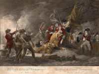 Death of General Montgomery in the Attack on Quebec litography 