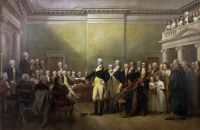 General George Washington resigned his commission as Commander in Chief of the Army to the Congress