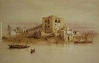 The Aqueduct of the Nile from the Island of Rhoda Cairo