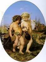 Drunken Bacchus and Cupid