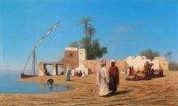 Un vilage aux bords de Nil Haute Egypte