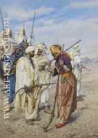 Bedouins preparing for a raid