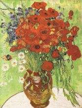 red poppies and daisies 1890