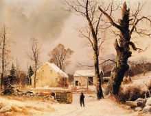 Winter Scene in New England