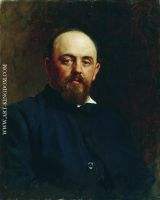 Portrait of railroad tycoon and patron of the arts Savva Ivanovich Mamontov