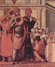 Vittore Carpaccio Baptism of infidels by St George detail 2