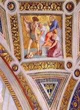 The Stanza della Segnatura Ceiling The Judgment of Solomon detail 2