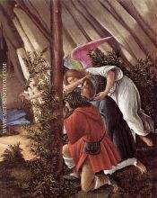 Sandro Botticelli The Mystical Nativity detail 2 