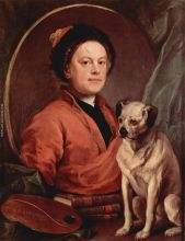 The Painter and his Pug self portrait