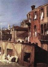 Canaletto The Stonemason s Yard detail 