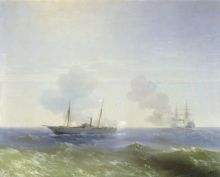 Battle of steamship Vesta and Turkish ironclad 