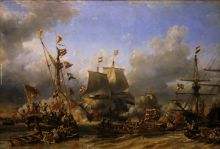 Embarkment of de Ruyter and de Witt at Texel 1667