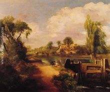 Landscape with Boys Fishing