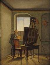 Caspar David Friedrich in his Studio 