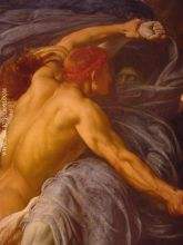 Hercules Wrestling with Death for the Body of Alcestis detail 1 