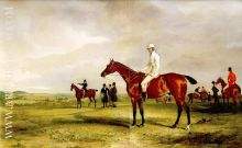 Captain Horatio Ross on Clinker with Lord Kennedy s Radical ridden by Captain Douglas beyond