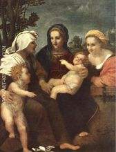 Madonna and Child with Sts Catherine Elisabeth and John the Baptist