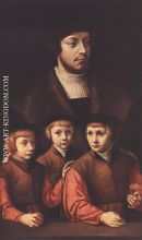 Portrait of a Man with Three Sons