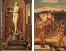 Four Allegories  mm Prudence and Falsehood