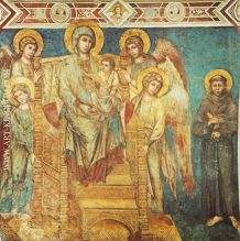 Madonna Enthroned with the Child, St Francis and four Angels