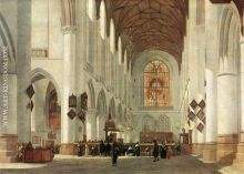 Interior of the St Bavo Church at Haarlem