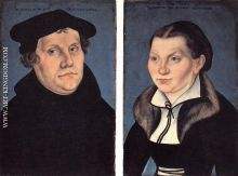 Diptych with the Portraits of Luther and his Wife