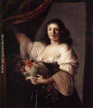 Woman with a Basket of Fruit  1642