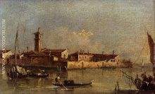 View Of The Island Of San Michele Near Murano Venice