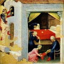 Quaratesi Altarpiece  St. Nicholas and three poor maidens