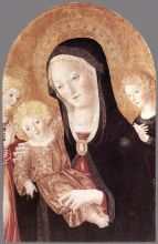 Madonna And Child With Two Angels