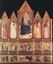 Polyptych with Madonna and Saints