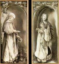 St Elizabeth and a Saint Woman with Palm