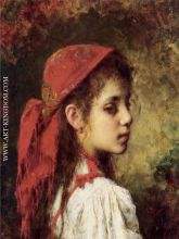 Portrait of a Young Girl in a Red Kerchief