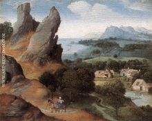 PATENIER Joachim Landscape With The Flight Into Egypt