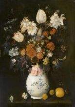 Flowers in a vase 1654