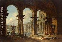 Ancient Ruins Used as Public Baths - 1798